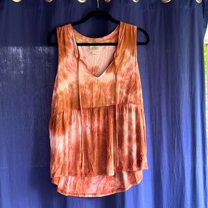 L Knox Rose Tie-dye Tank
